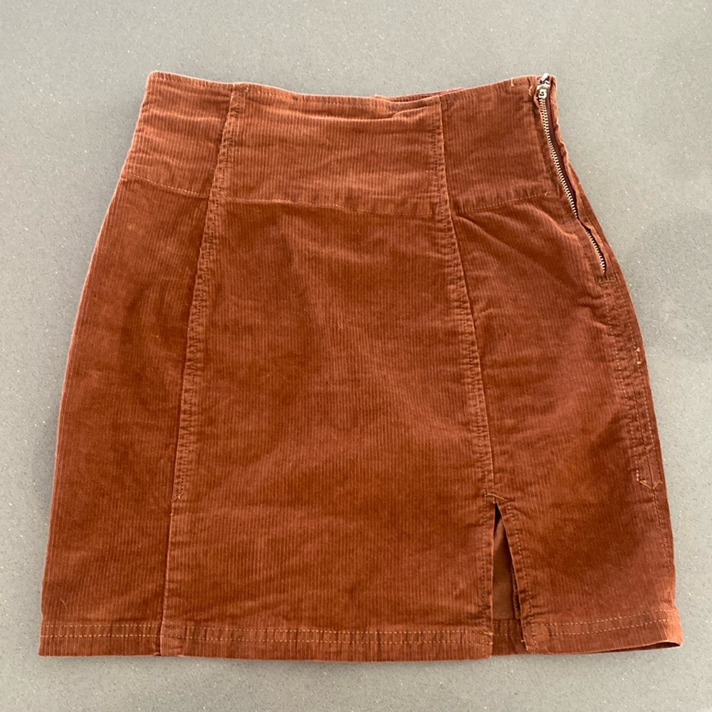Free People High Waisted Corduroy Size 0 Mini Skirt